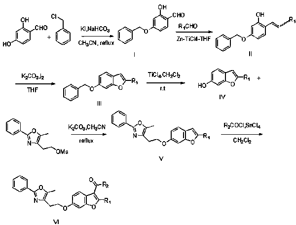 Coumarone compound, its preparation method and its application