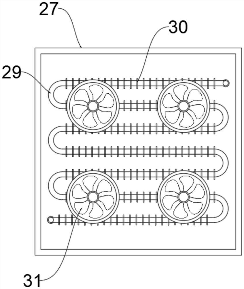 Thermal circulation system for wrapping tape production line