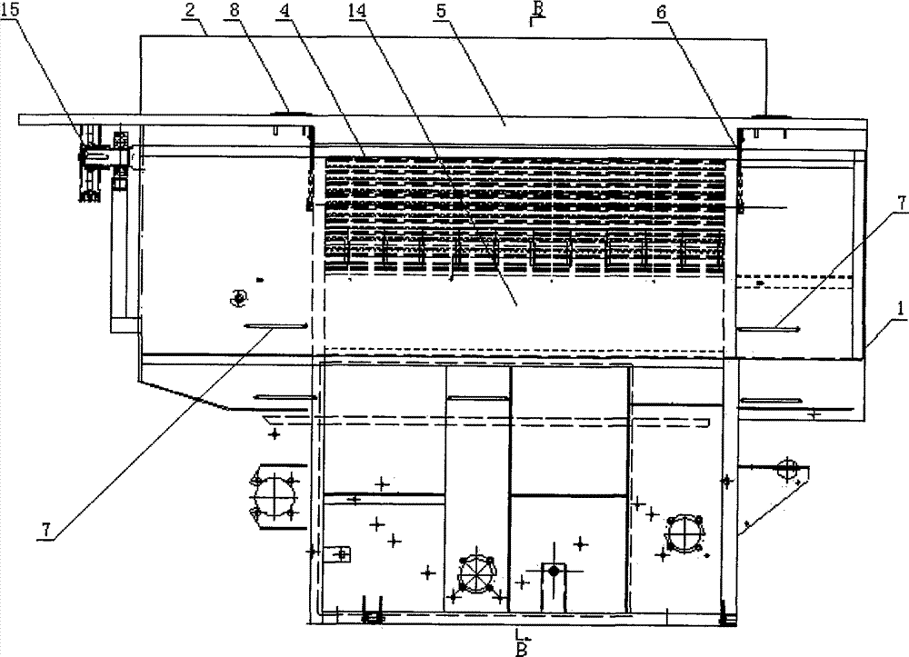 Longitudinal axial flow threshing device with side window