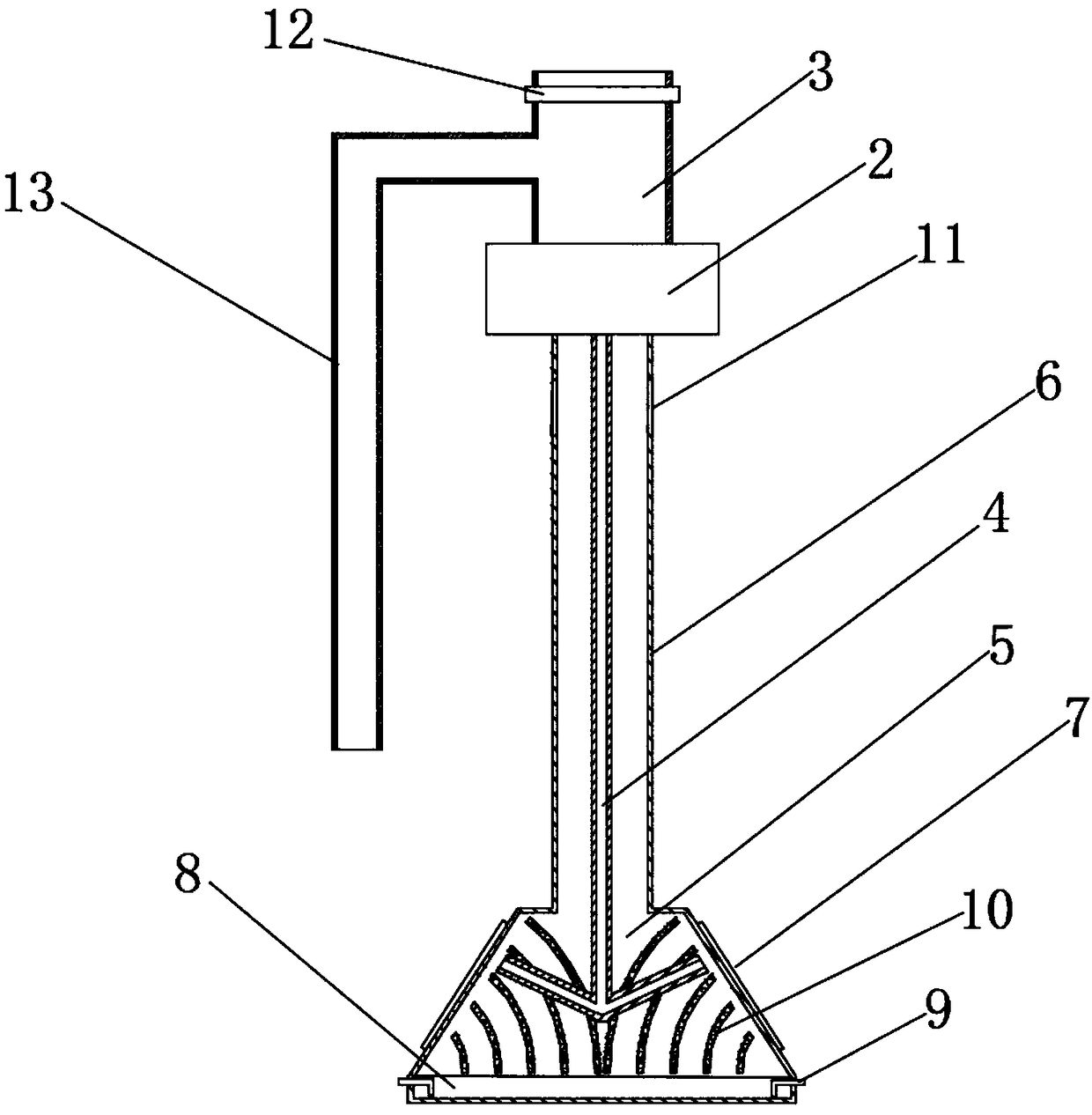 Self-condensing reservoir