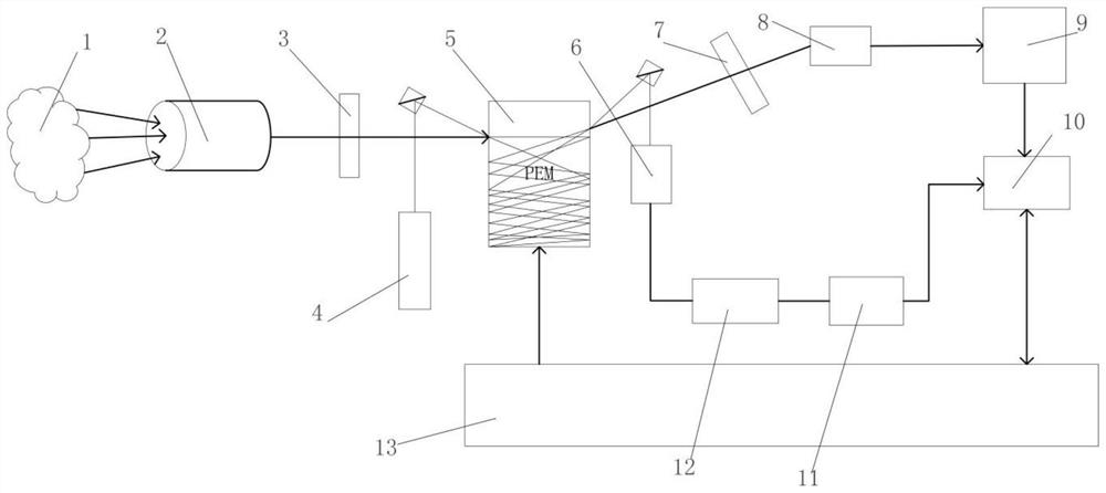 Trigger sampling device and method of photoelastic modulation type spectrograph