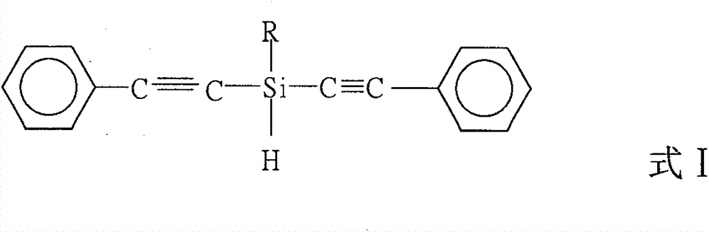 Polyphenylacetylene silicon oxide borane and preparation method thereof