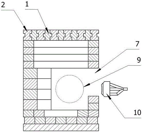 Glass rod sintering furnace used for making optical fiber preform