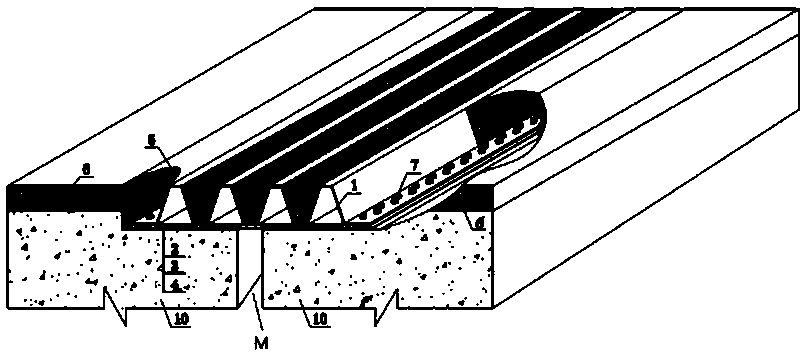 New assembled seamless telescopic device and its construction method