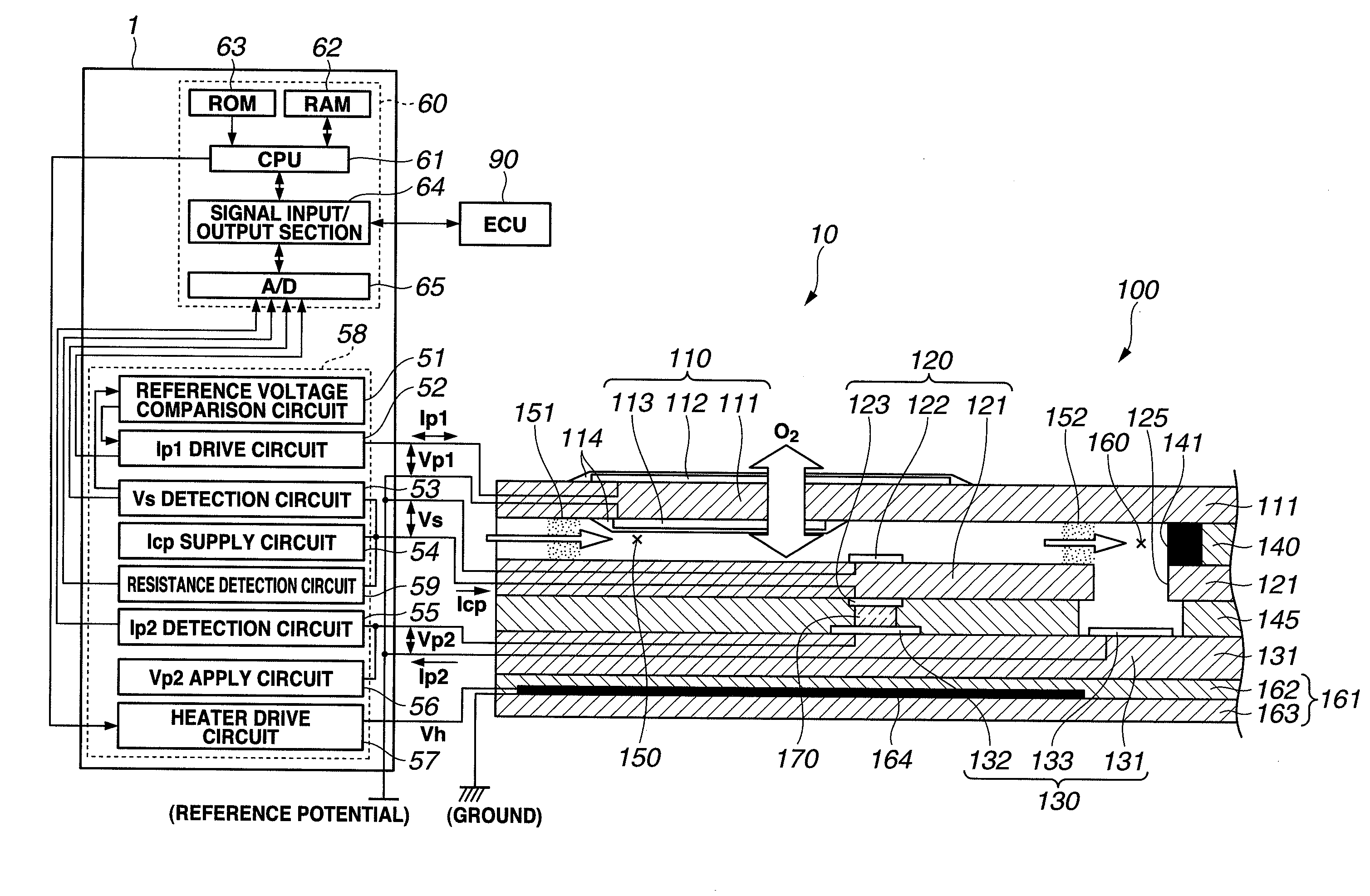 Apparatus and method for controlling a gas sensor