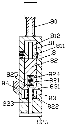 A brick sticking device for decoration