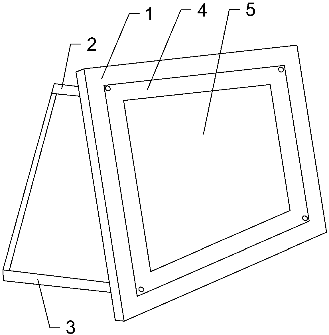 Plate type lamp panel