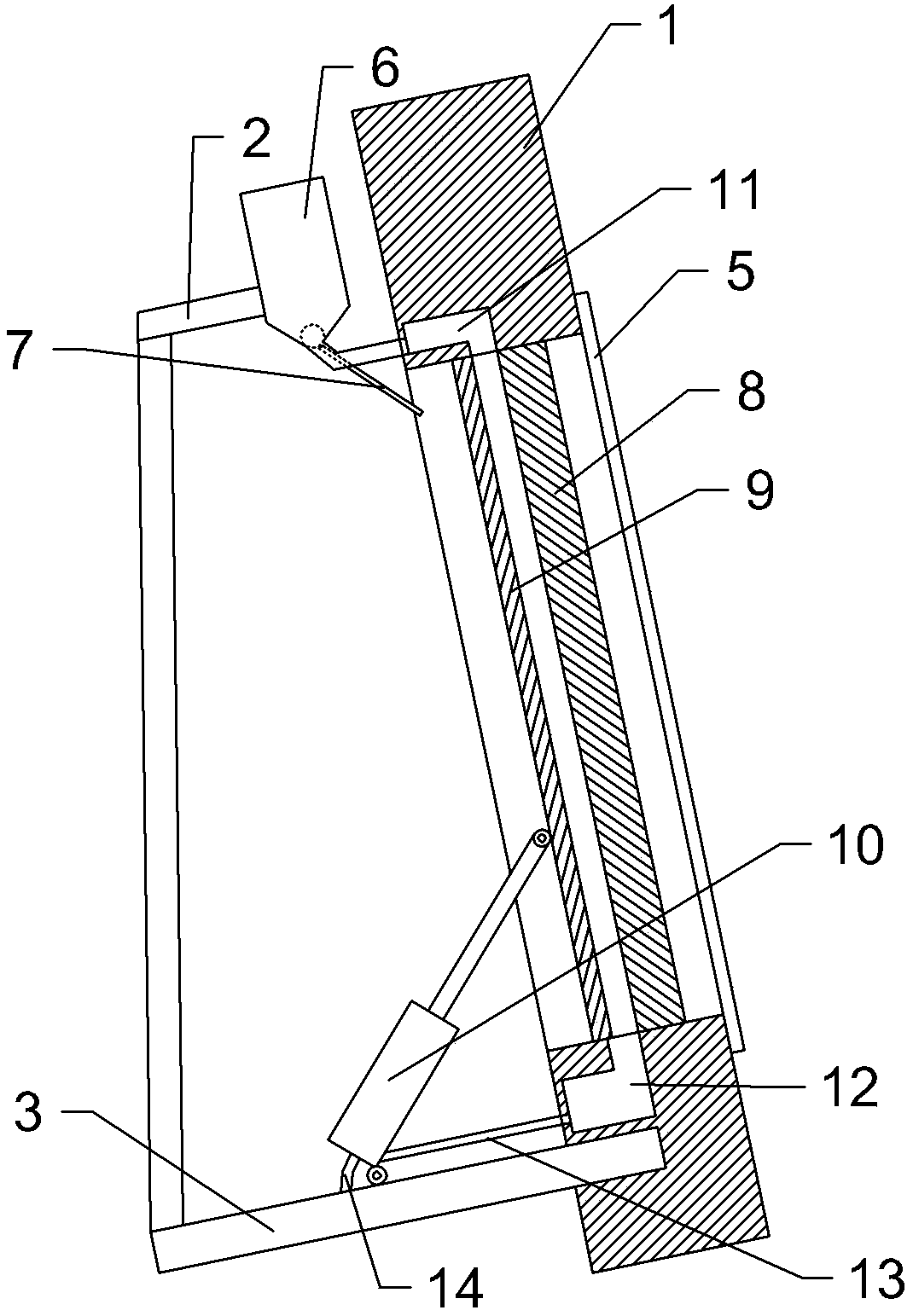 Plate type lamp panel