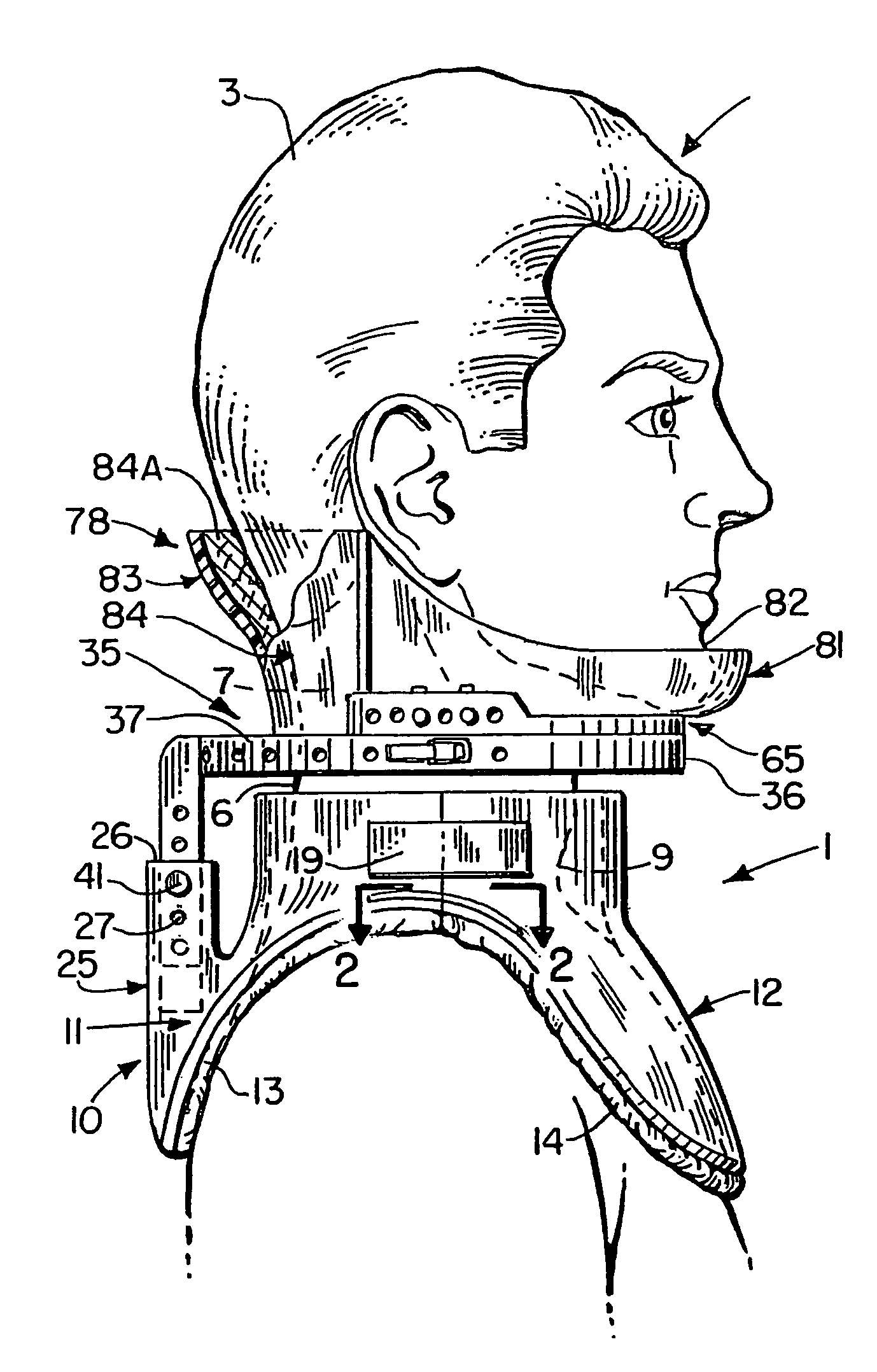 Cervical brace and therapy device