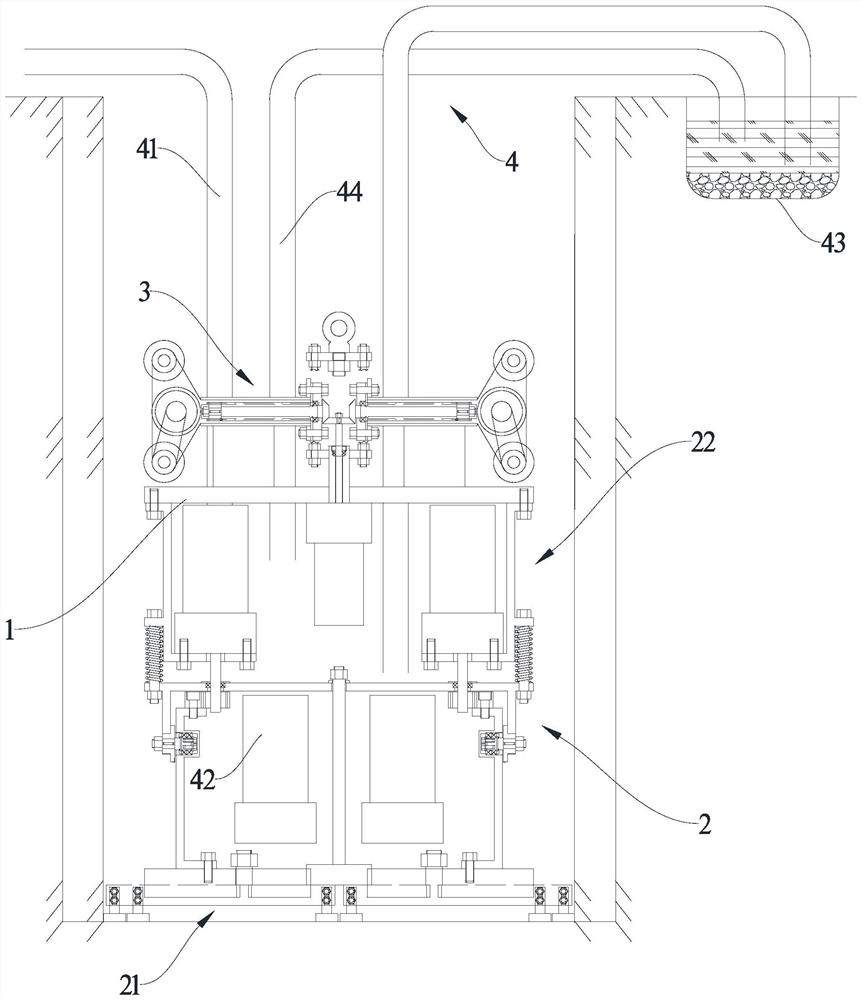 Deep foundation pit tunneling robot and operation method thereof