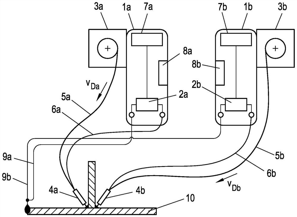 Multiple pulsed-welding method