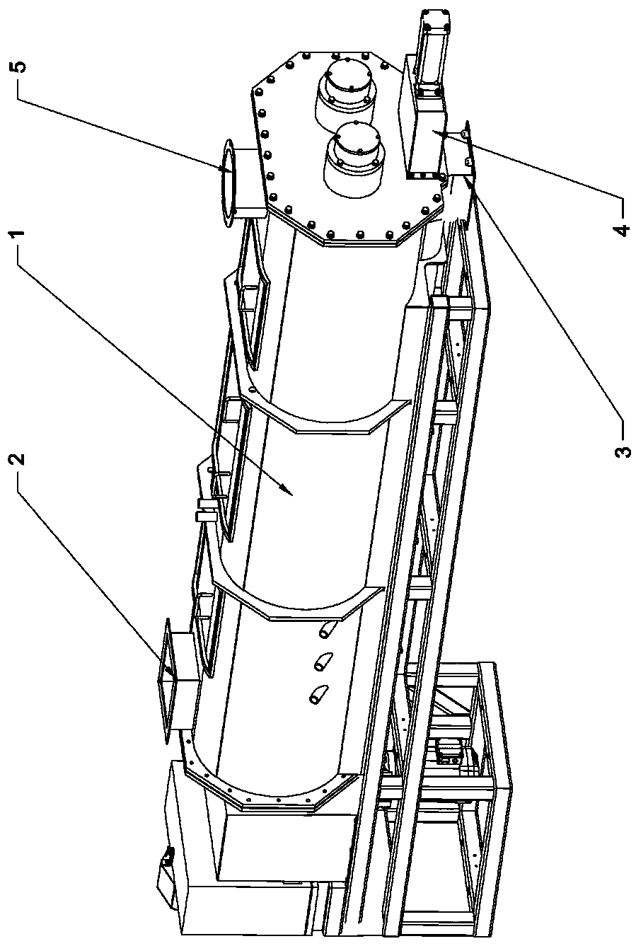 Residue-free curing machine and curing method of materials