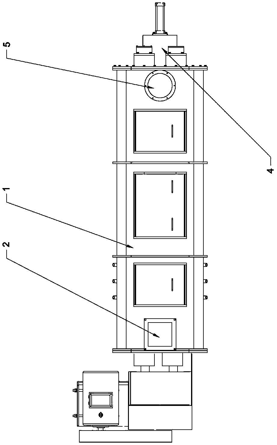 Residue-free curing machine and curing method of materials