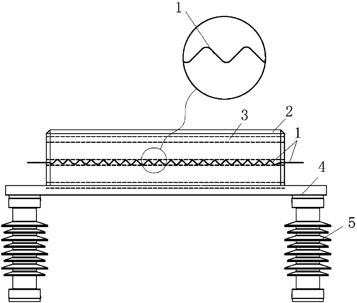 High pressure damping resistor and manufacturing process thereof