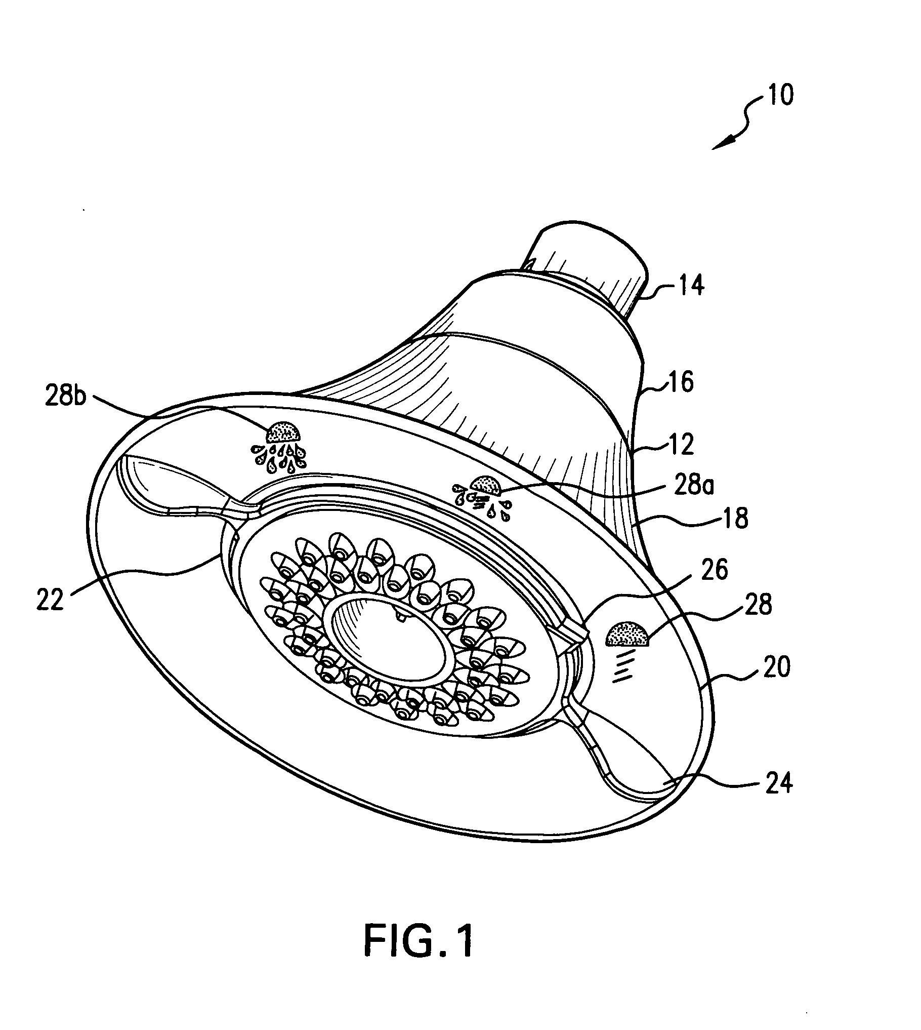 Multifunction showerhead with automatic return function for enhanced water conservation