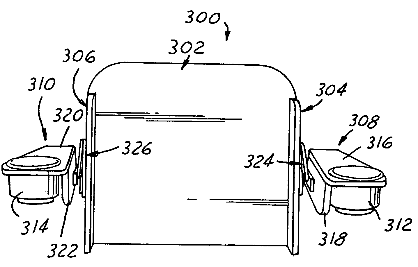 Fold-up marine furniture component with articulated bracket support