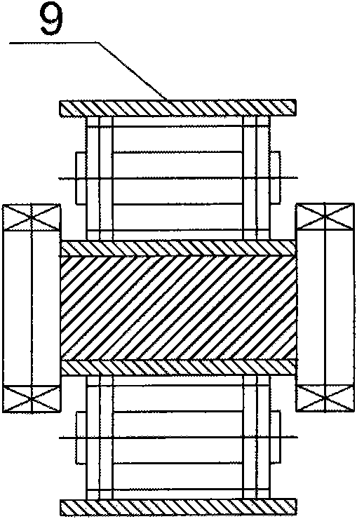 Continuous hot-pressing method for large-section section