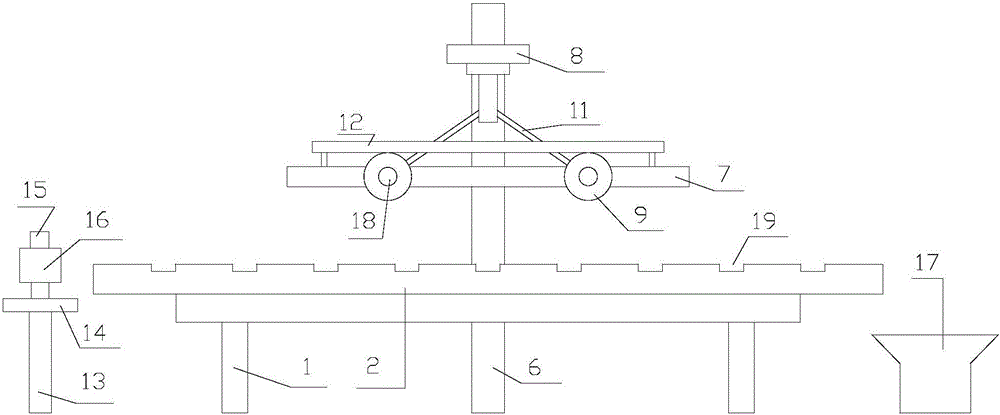 Device for continuously processing paperboard