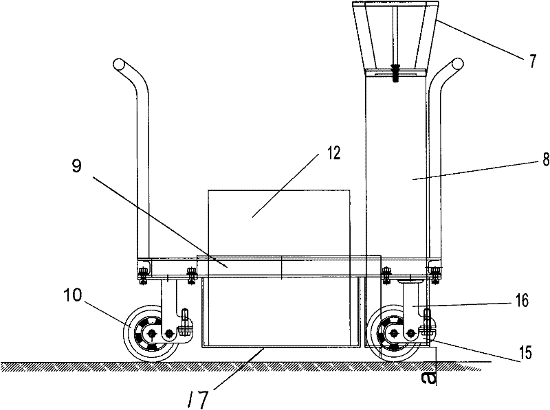 Motor-driven hydraulic lifting machine for mounting urban rail vehicle tractor body