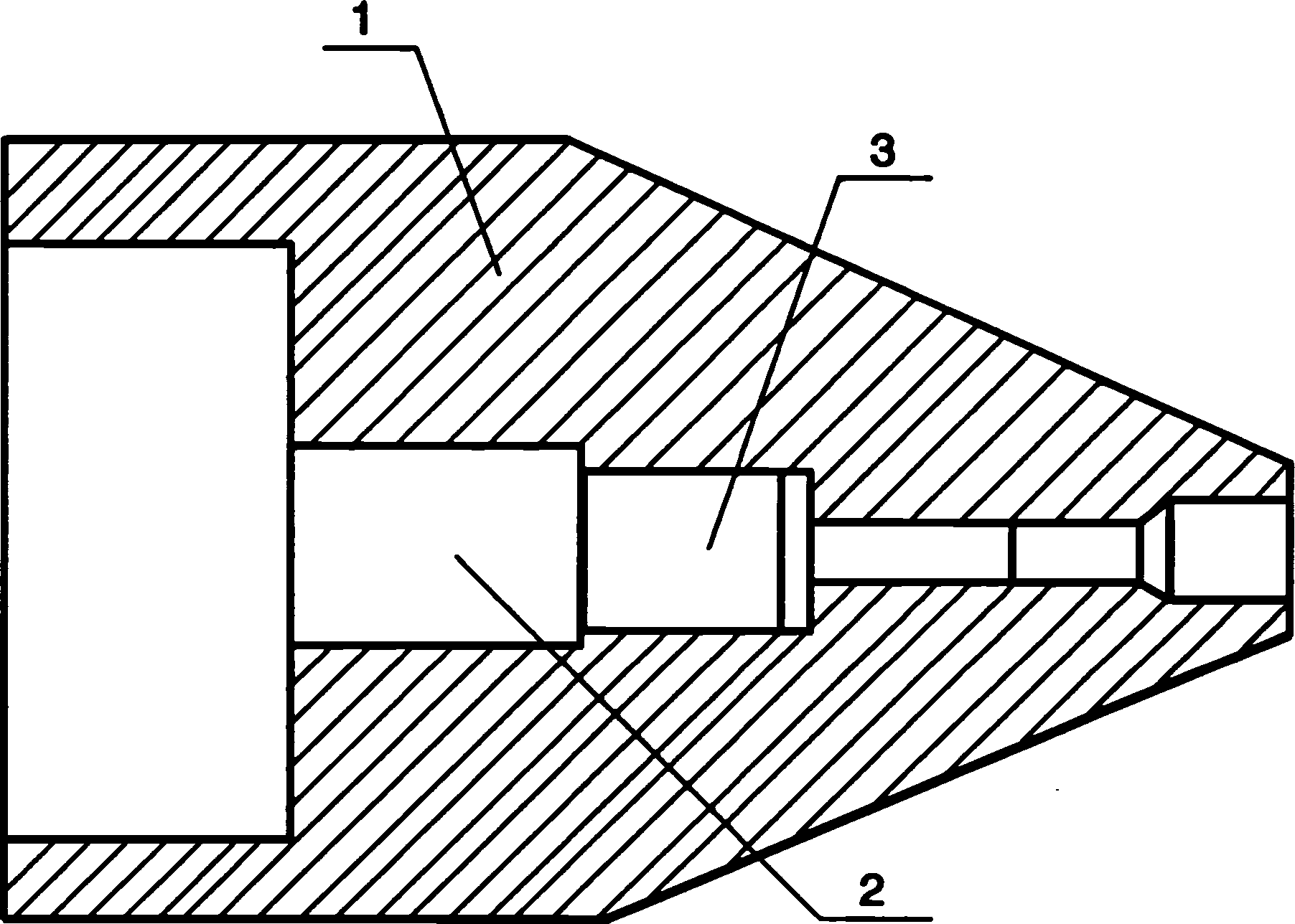 Process of grinding nozzle for impacting generator set