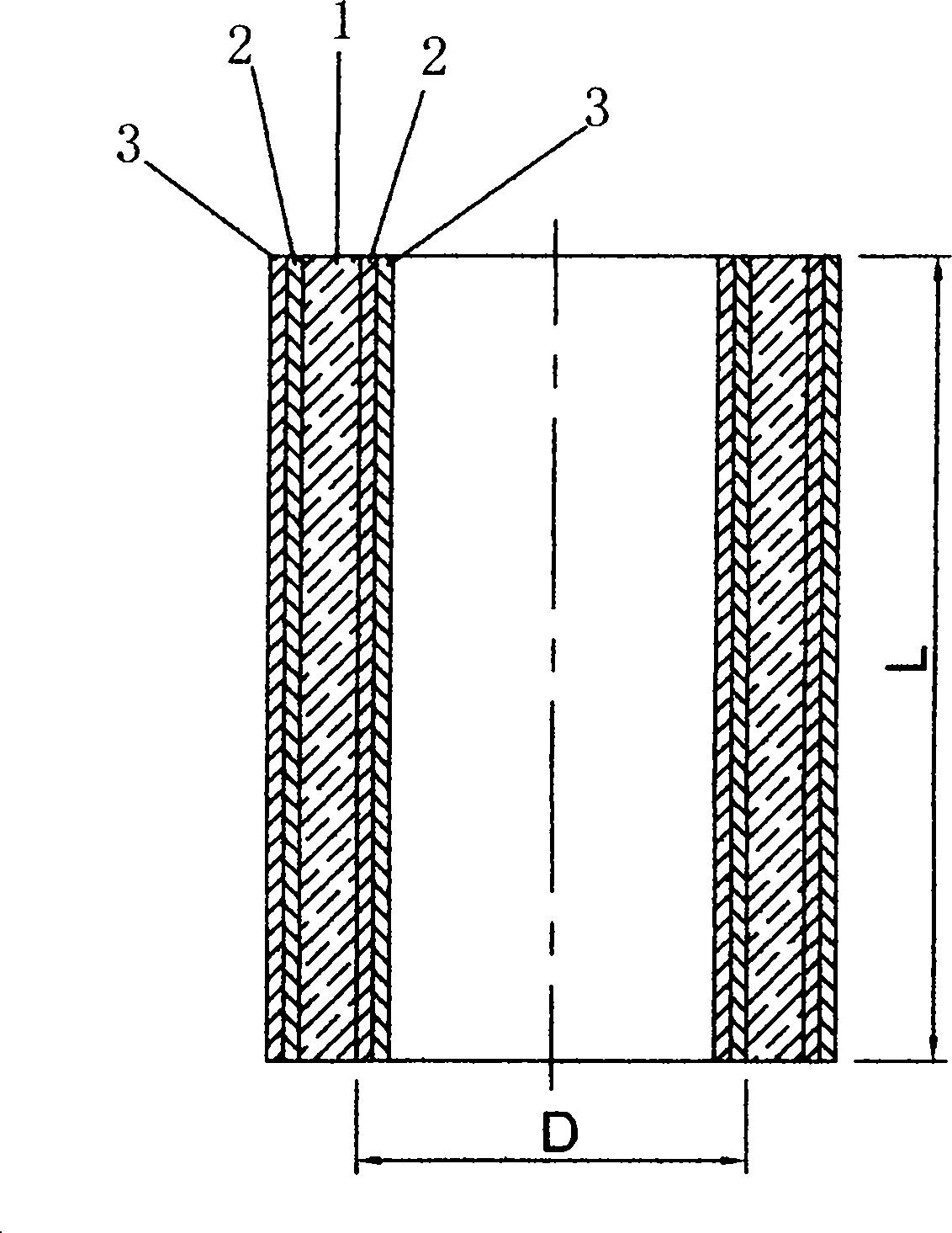 Method for coating multiple compound high anti-reflection films on inner surface and outer surface of glass tube with length/aperture ratio greater than 30