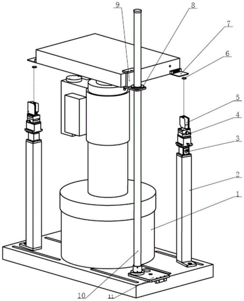 An on-site calibration device for a hydraulic displacement servo system