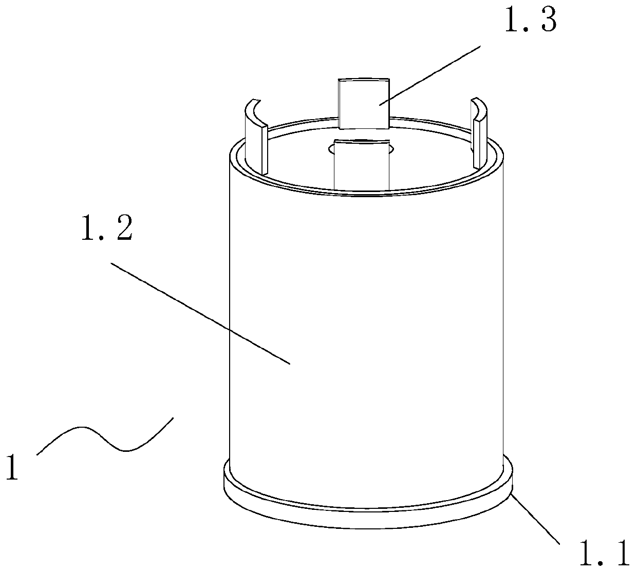 Molecular sieve cylinder and screening device