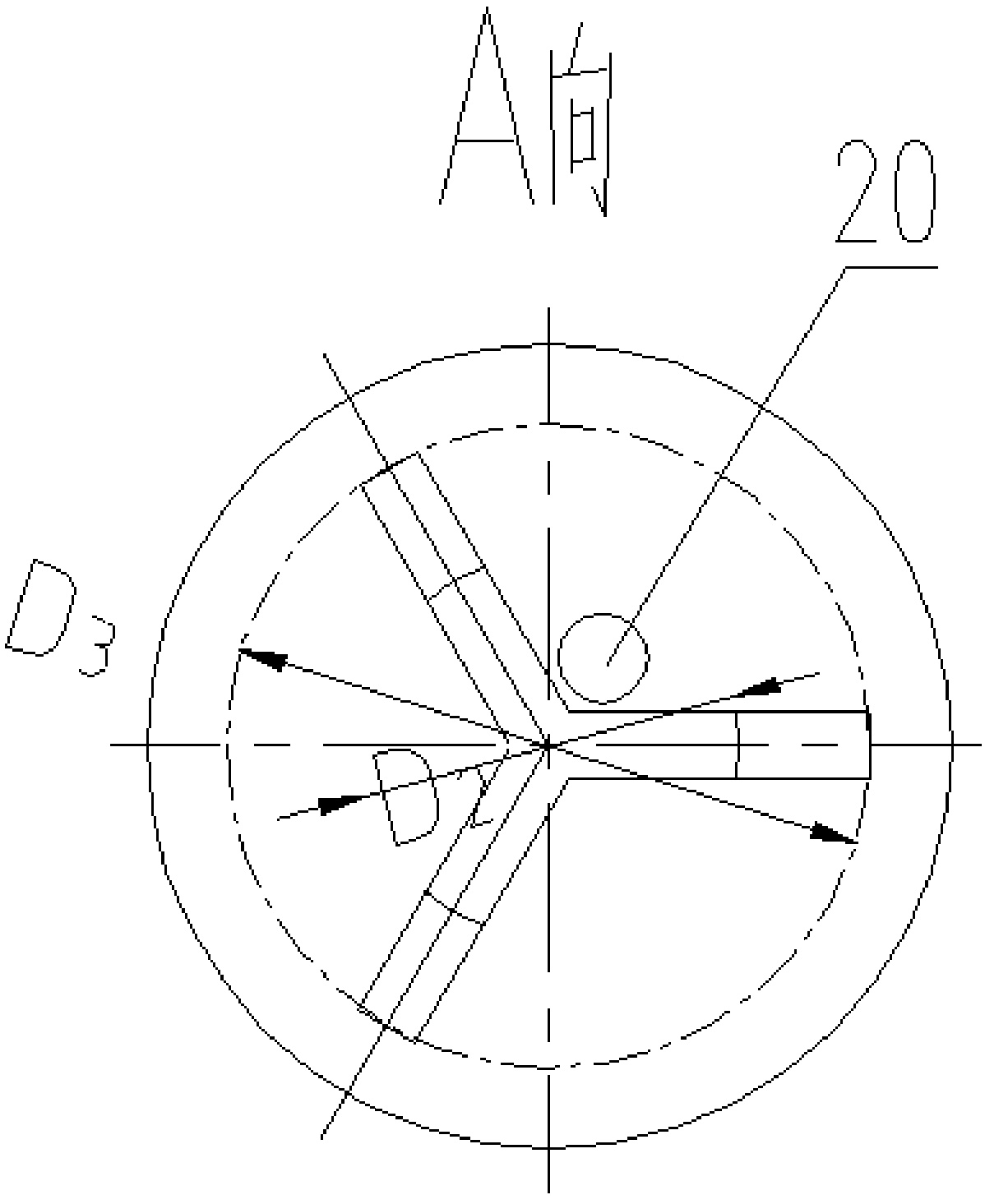 An impulse umbrella type natural circulation evaporator