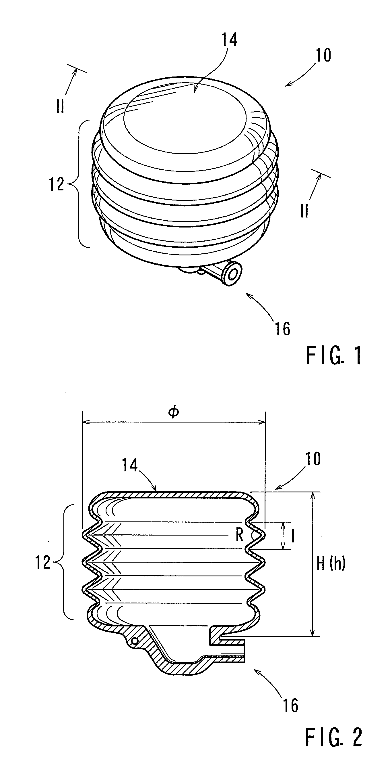 Gas bags for massaging device