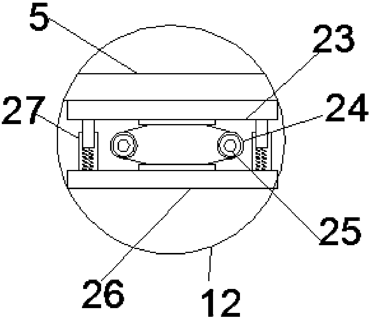 Carrying support of passenger car engine air conditioner