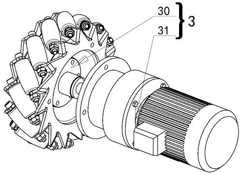 A building garbage removal robot assembly and its control system