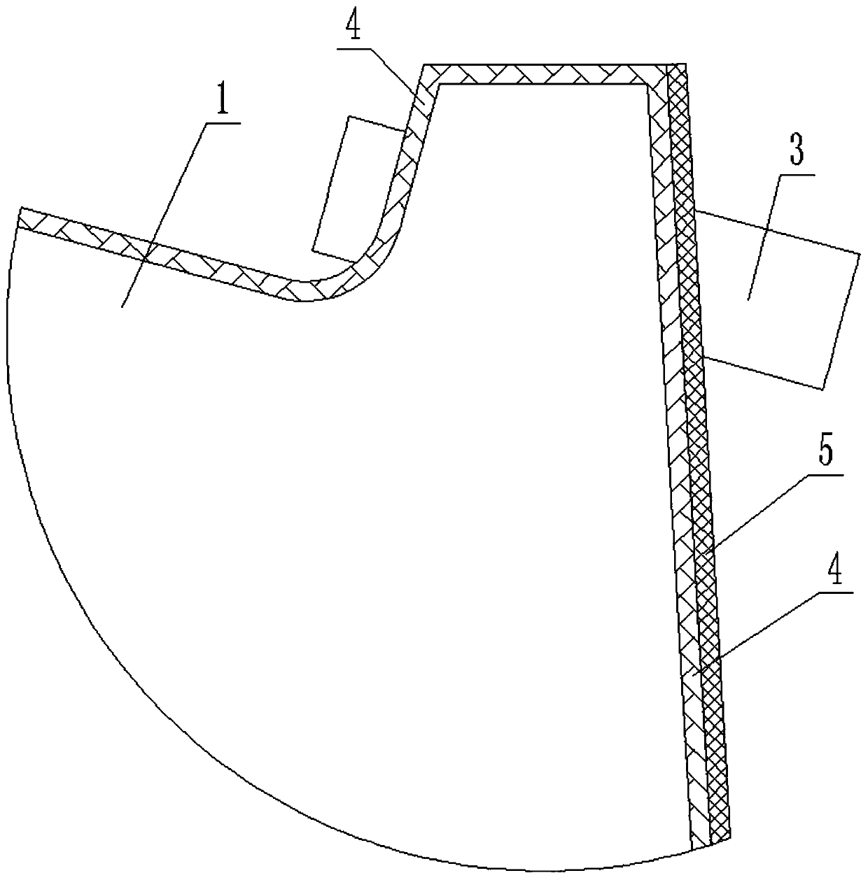 Waterproof structure of pitched roof eave gutter and construction method of waterproof structure