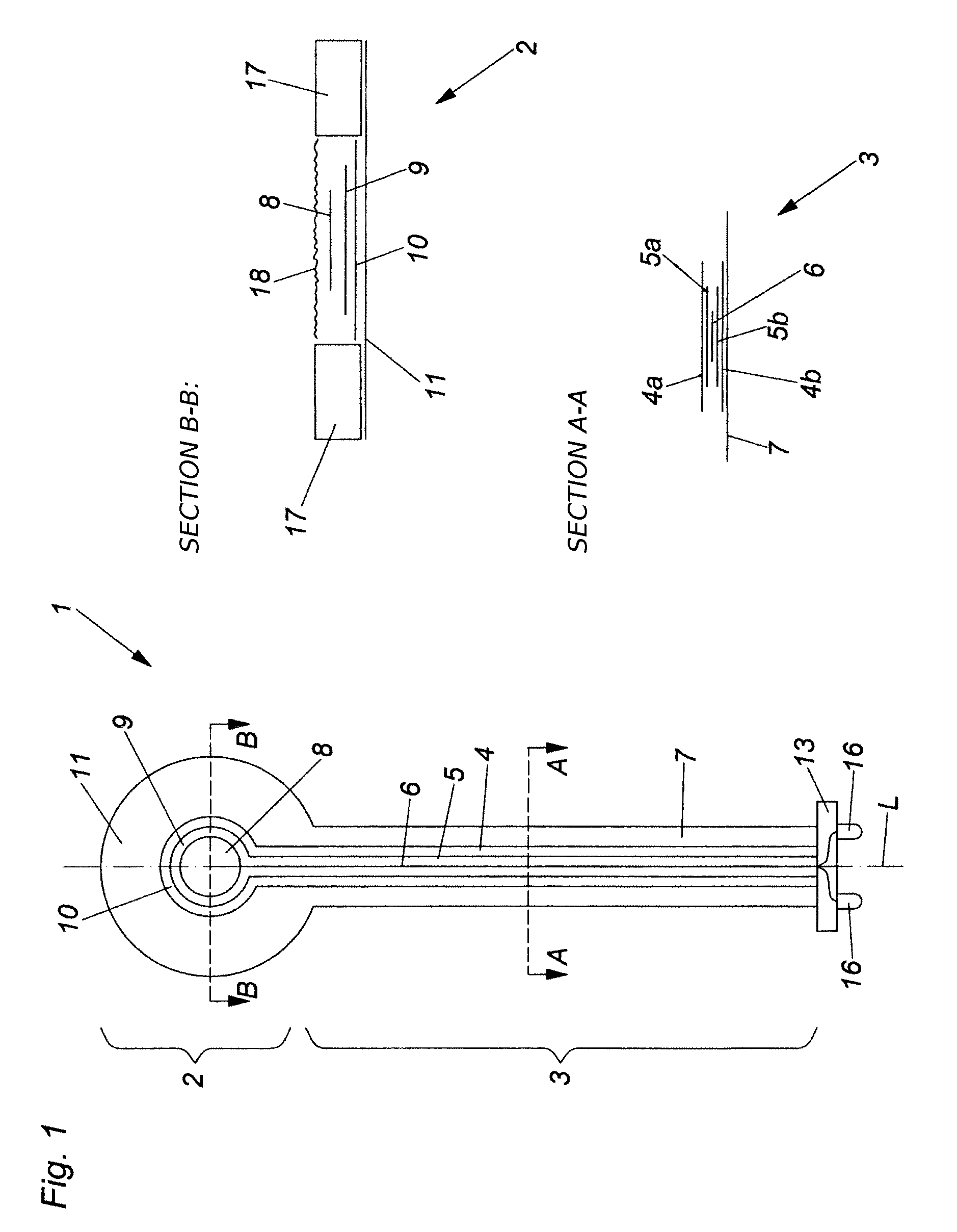 Medical electrode with printed shielded feed line