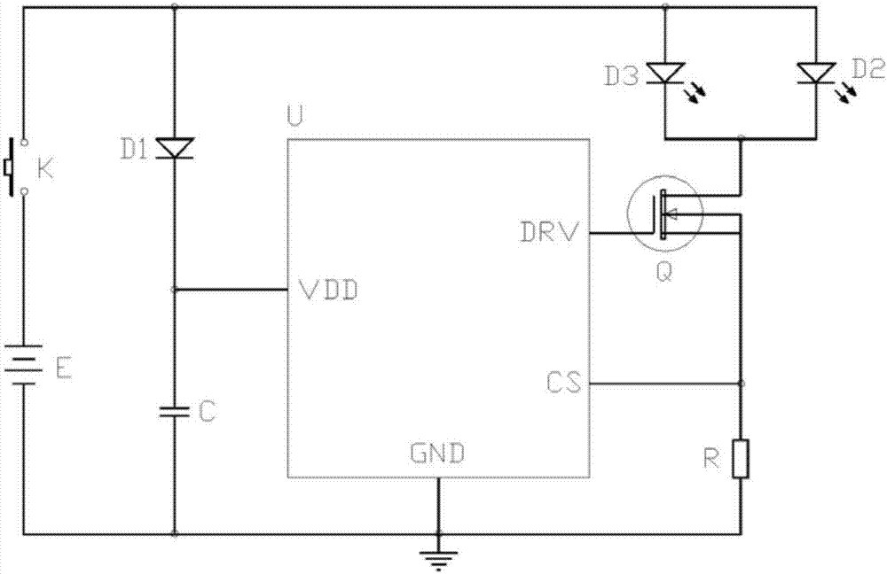 LED constant current drive circuit with adjustable output current