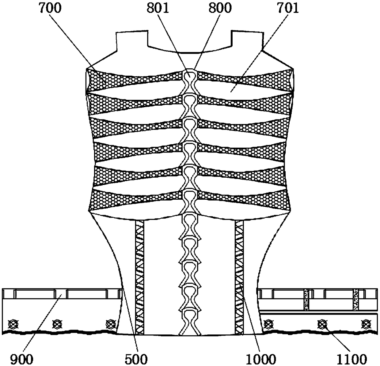 Patients after hepatobiliary surgery use multifunctional abdominal belt