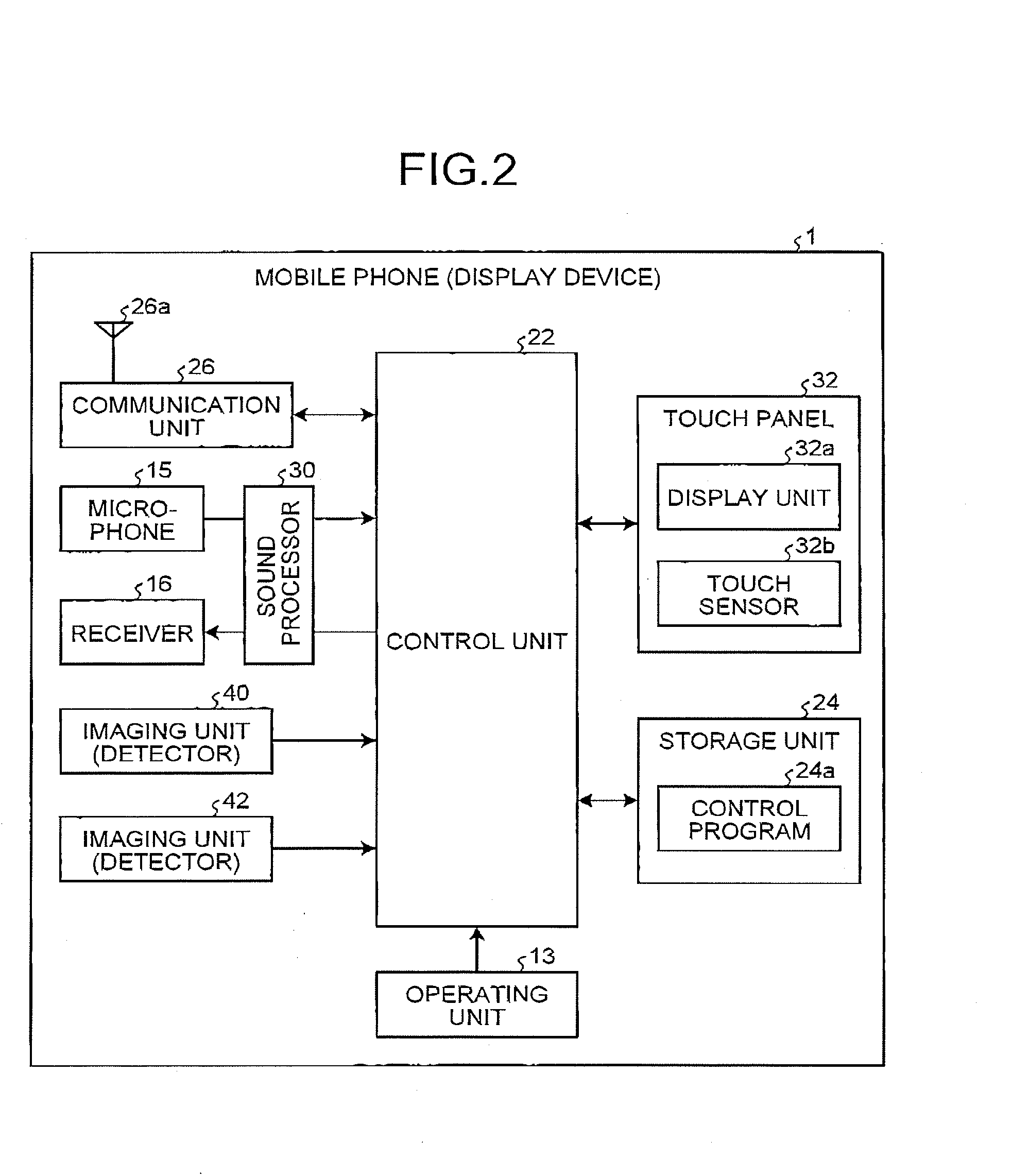 Display device, control system, and storage medium storing control program