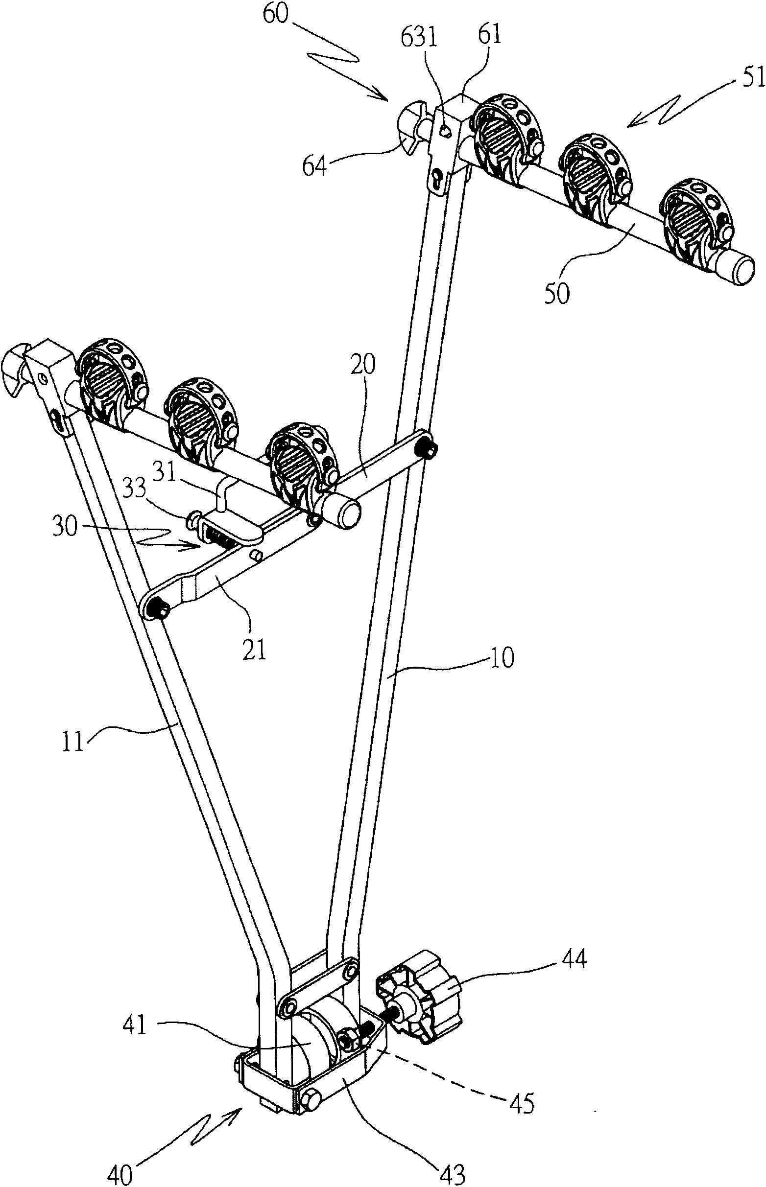 Frame carrying structure