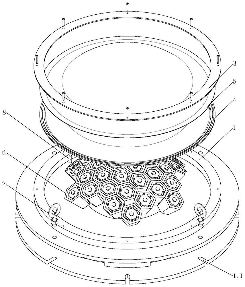 Magneto-rheological supporting device and method for spherical crown thin-wall part