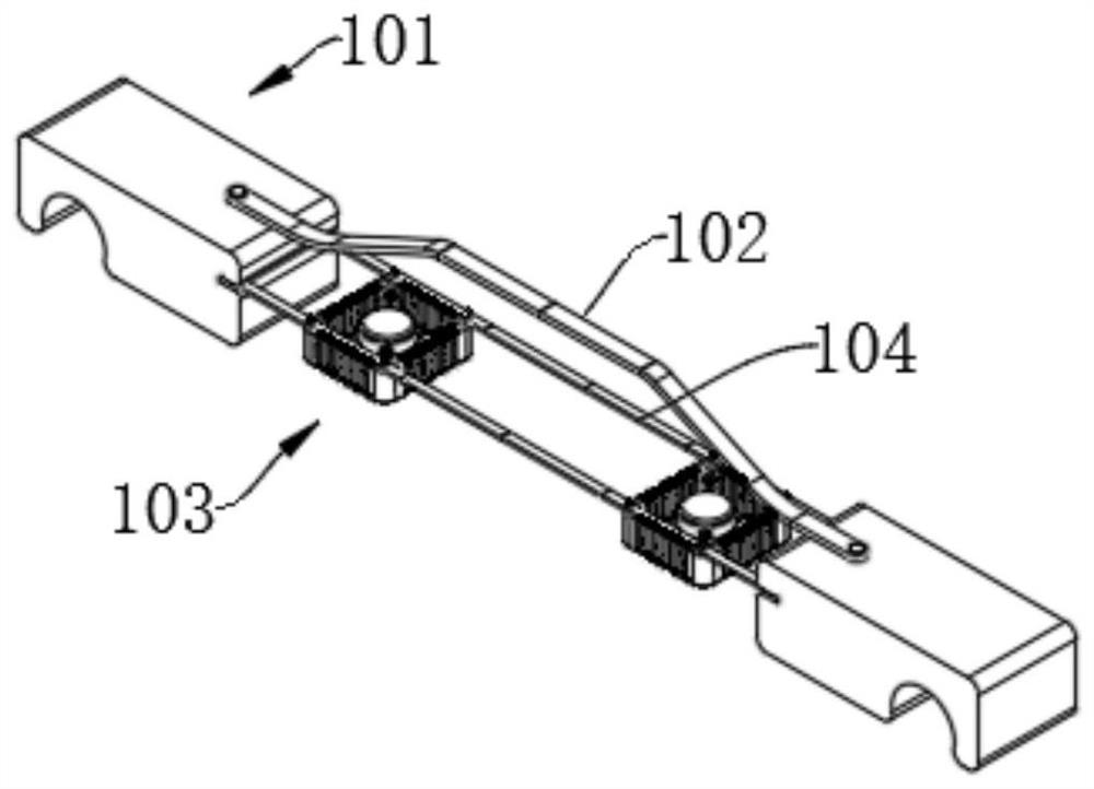 A frame structure switchable track type maintenance trolley