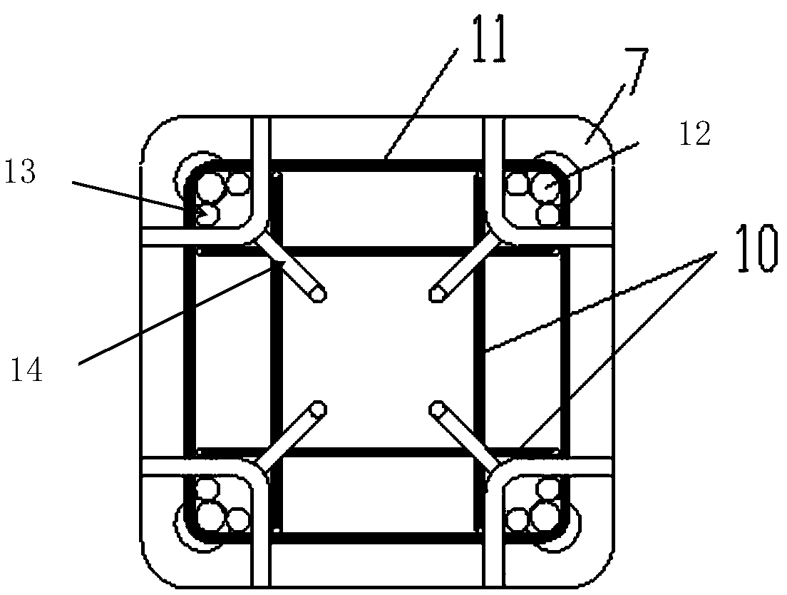 Bolt connecting prefabricated concrete frame structure