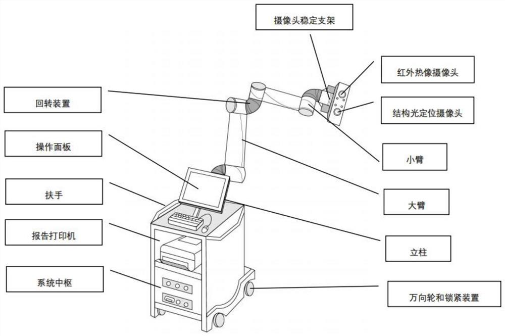 Medical infrared thermal imaging detection robot and treatment method