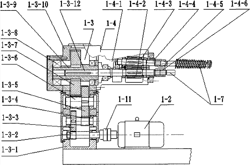 Extrusion forming machine for wood-plastic composite material