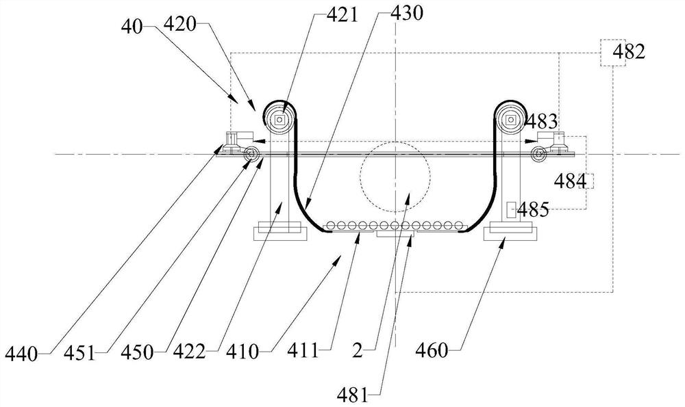 An online automatic packaging device for metal pipes