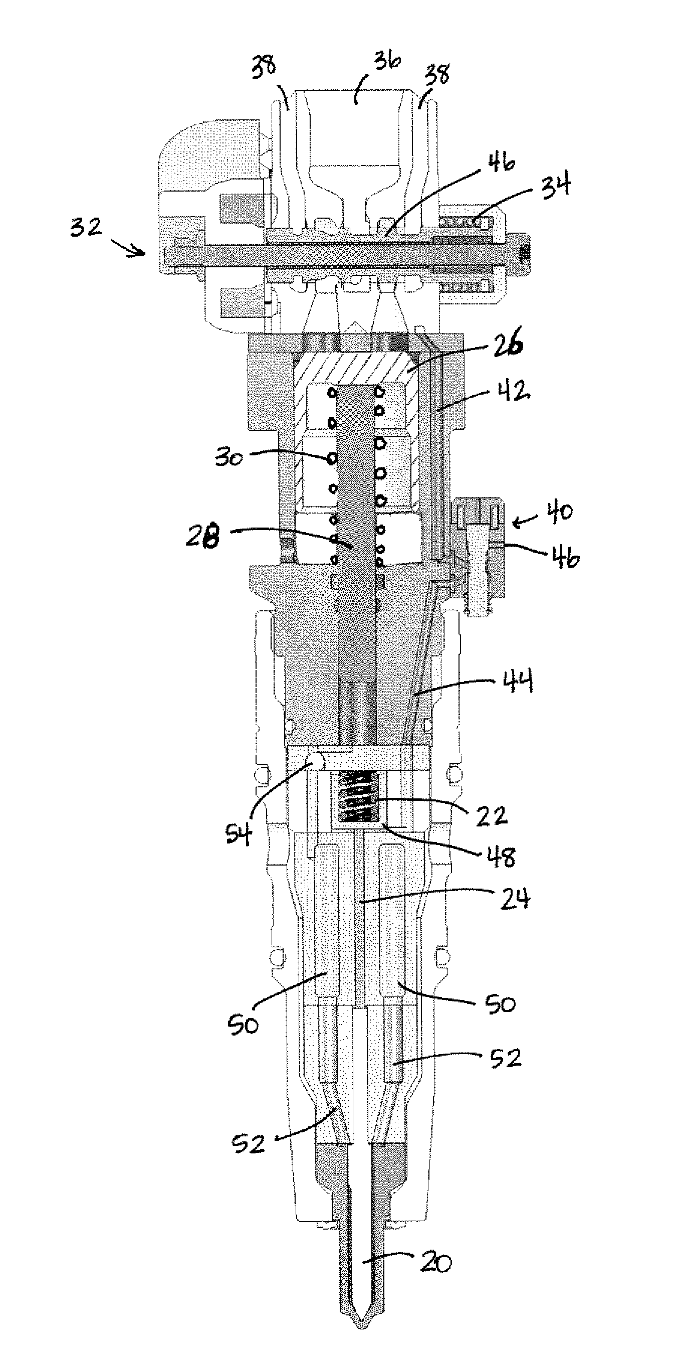 Fuel Injectors with Intensified Fuel Storage and Methods of Operating an Engine Therewith