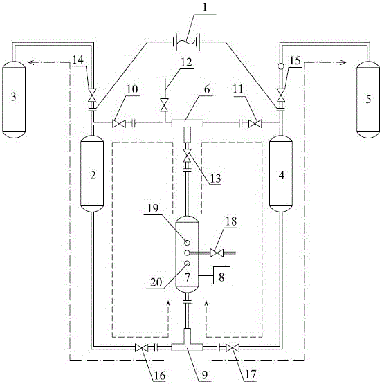 Electrolysis high temperature steam hydrogen production device and hydrogen production method