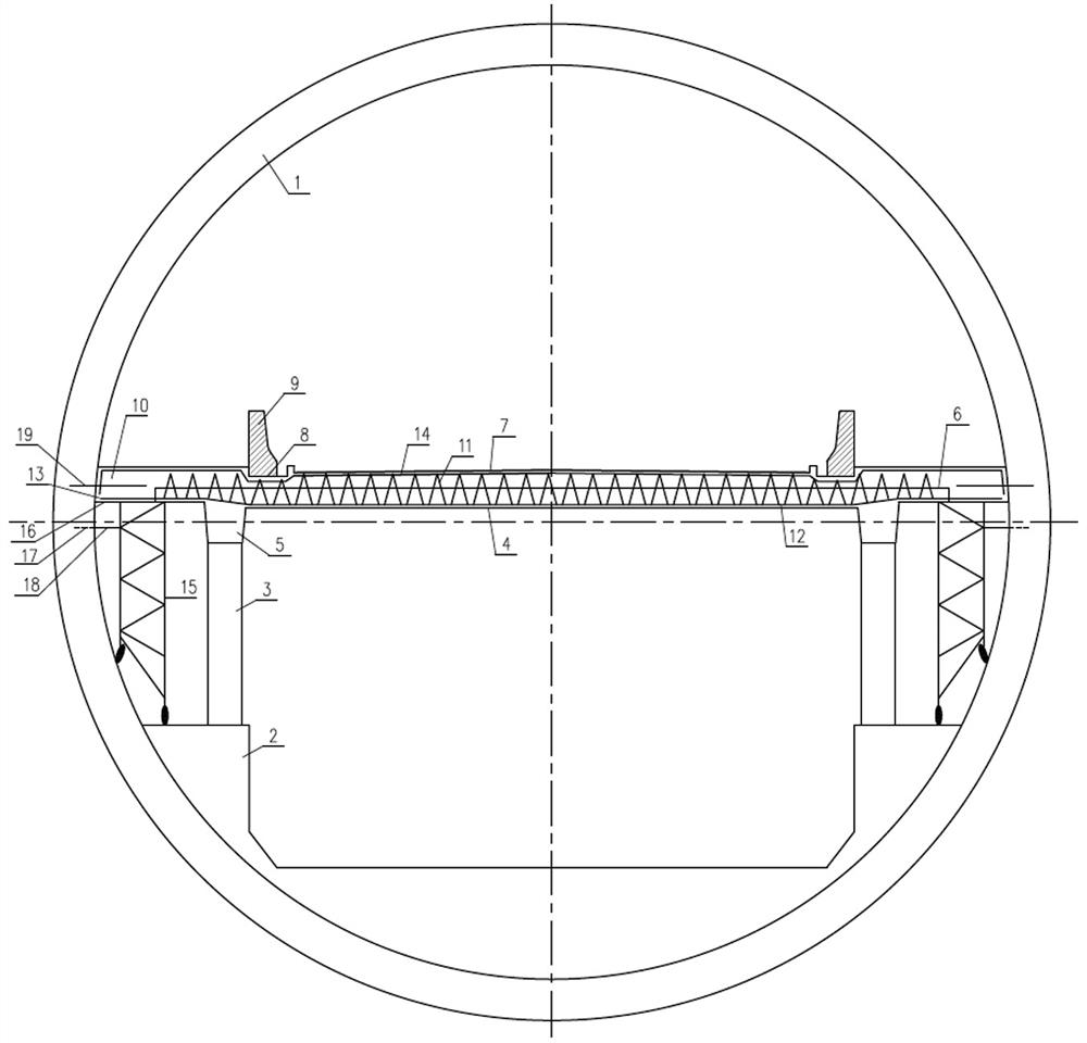 Construction method of tunnel prefabricated structure