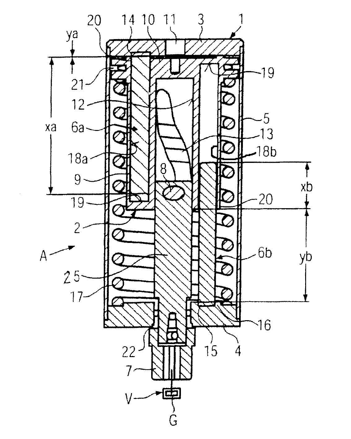 Actuator for a closing element of a valve