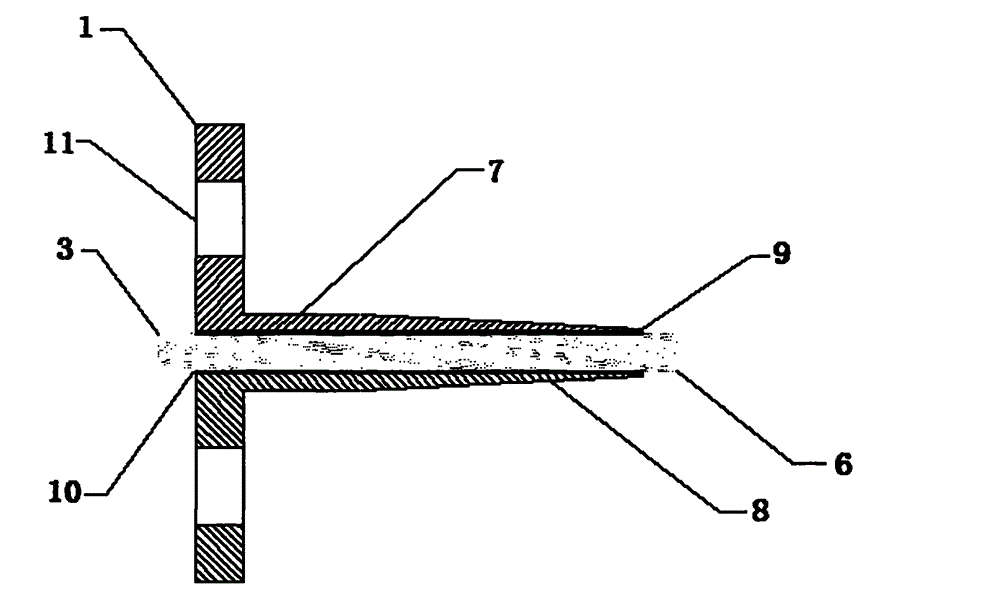 Method for butting flange faces by using butting device