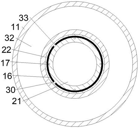 Sewage drainage pipe capable of automatically dredging during blockage