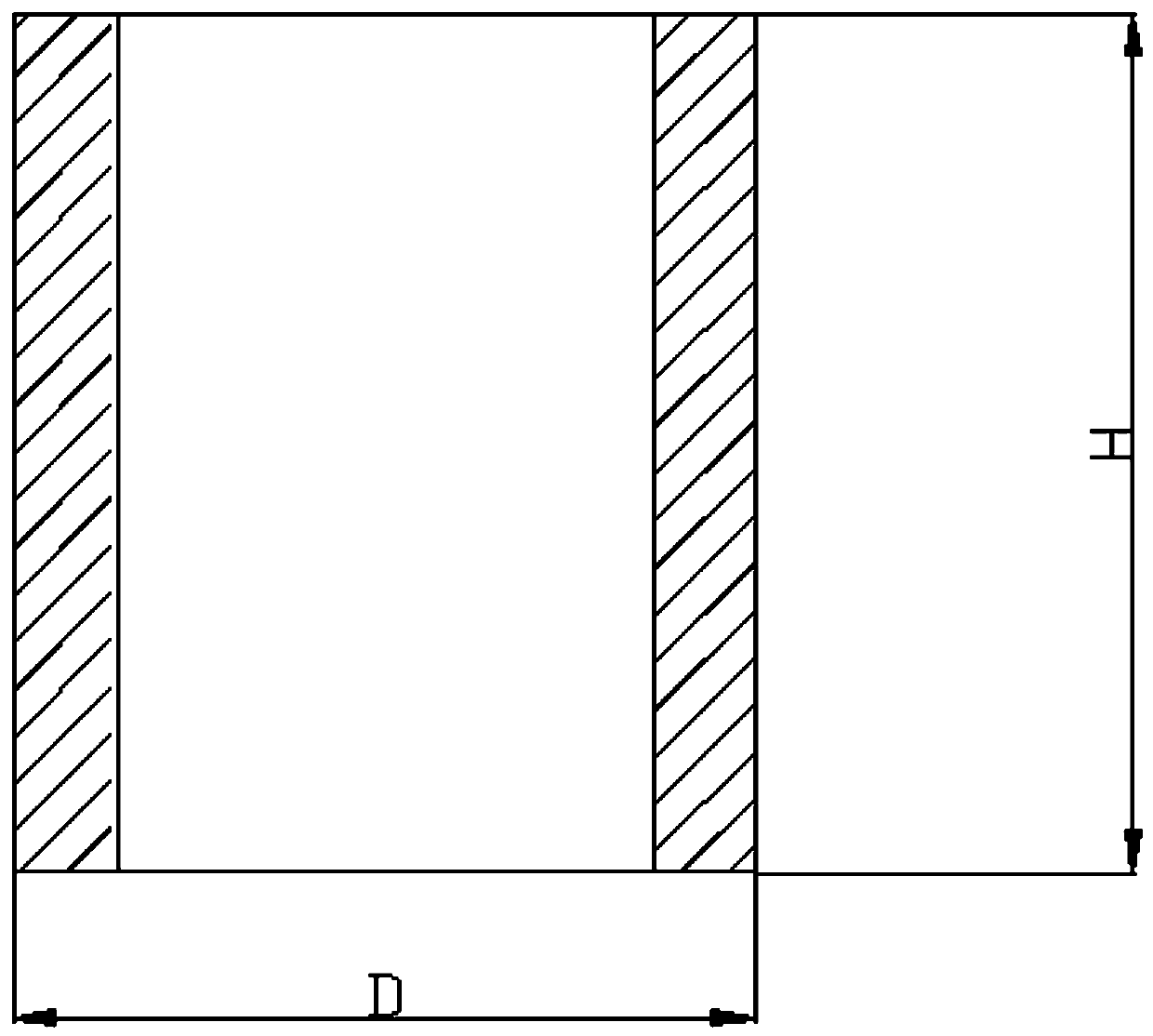 Sintering method suitable for thin-walled output window ceramics